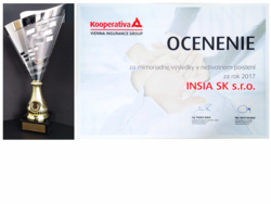 Insia SK získala ocenenie v KOOPERATIVE